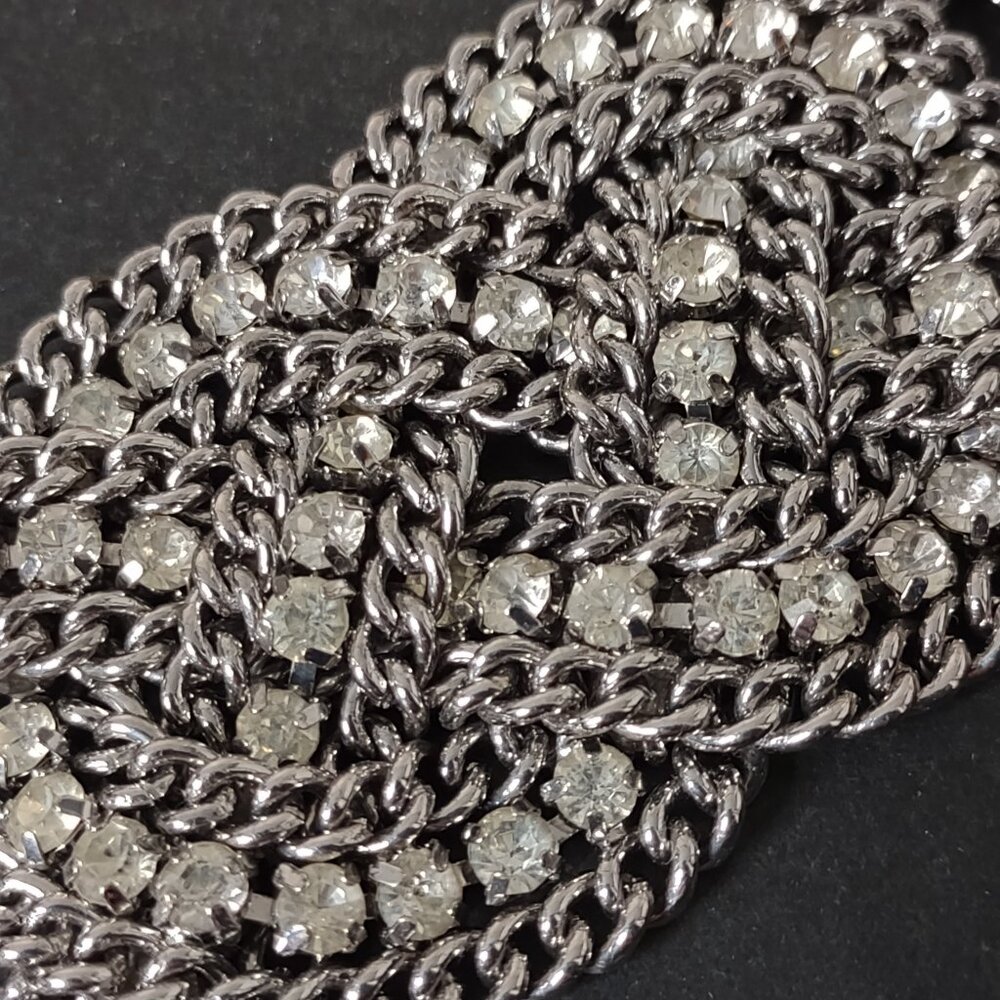 Wide Chunky Heavy Metal Chain Bracelet